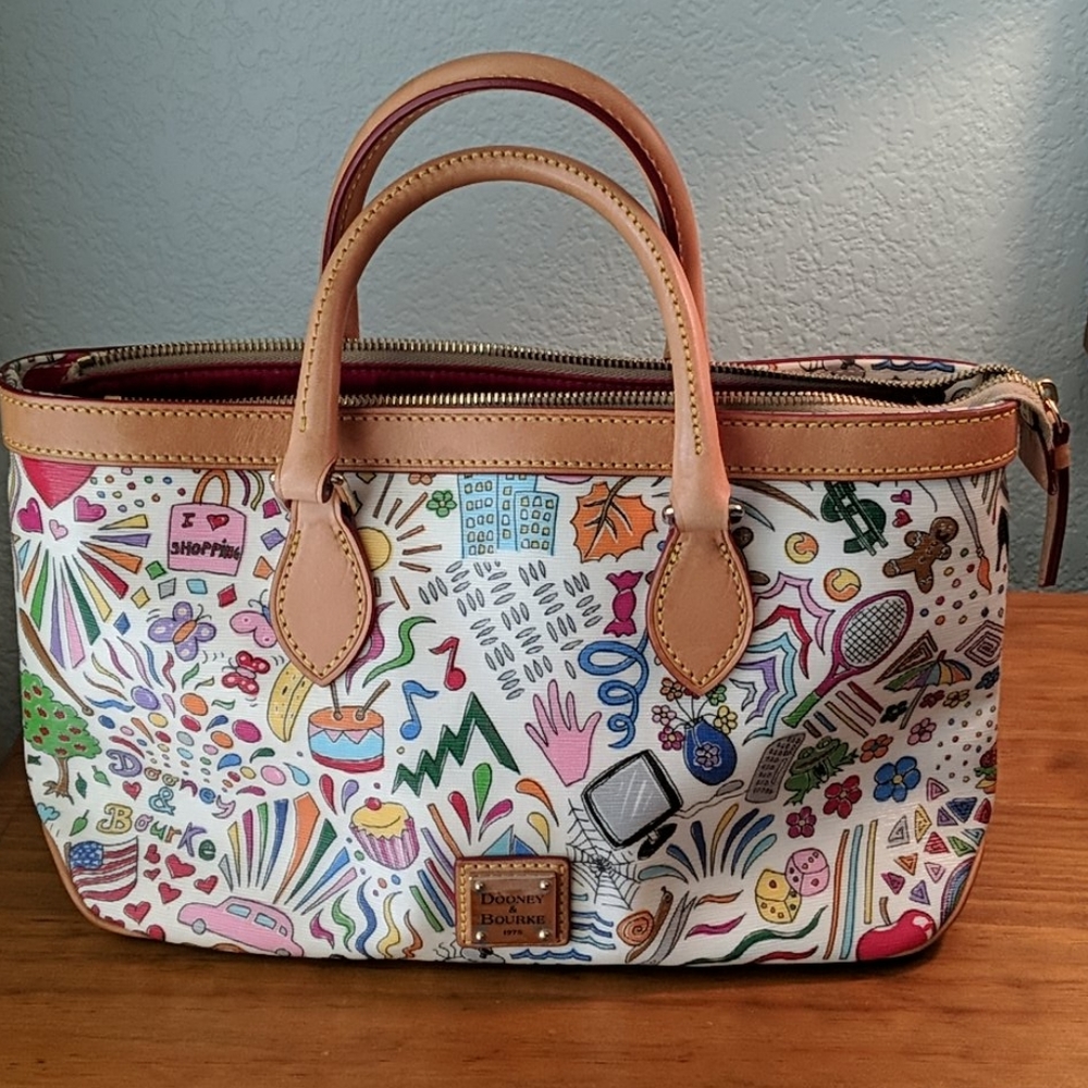 Dooney and Bourke 'I Love Shopping' purse